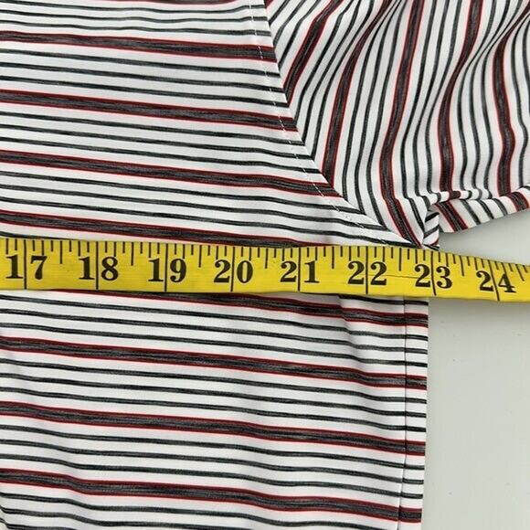 FJ Foot Joy Polo Shirt Mens Large Striped Embroidered Logo Stretch Golf Casual - Picture 9 of 11